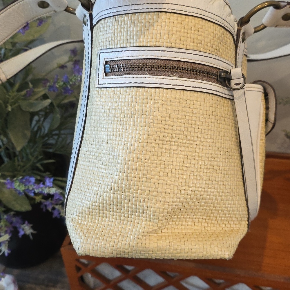 Coach Vintage 2005 Legacy Straw Tote - Picture 6 of 9
